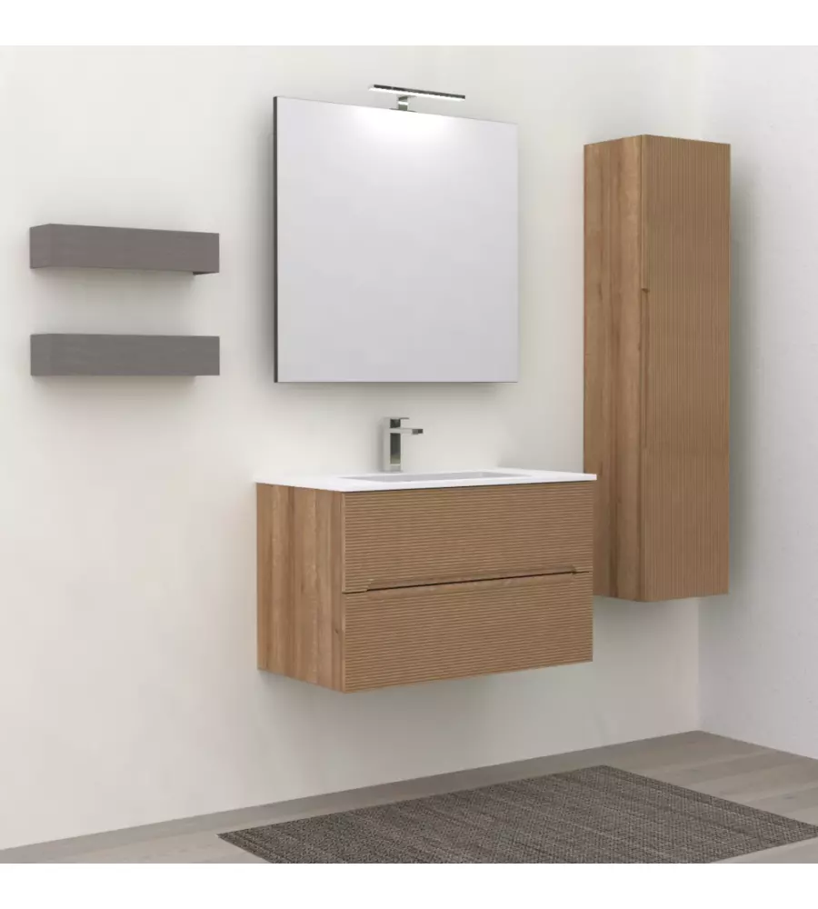 MOBILE BAGNO "CANALETTO" ROVERE, 80 CM